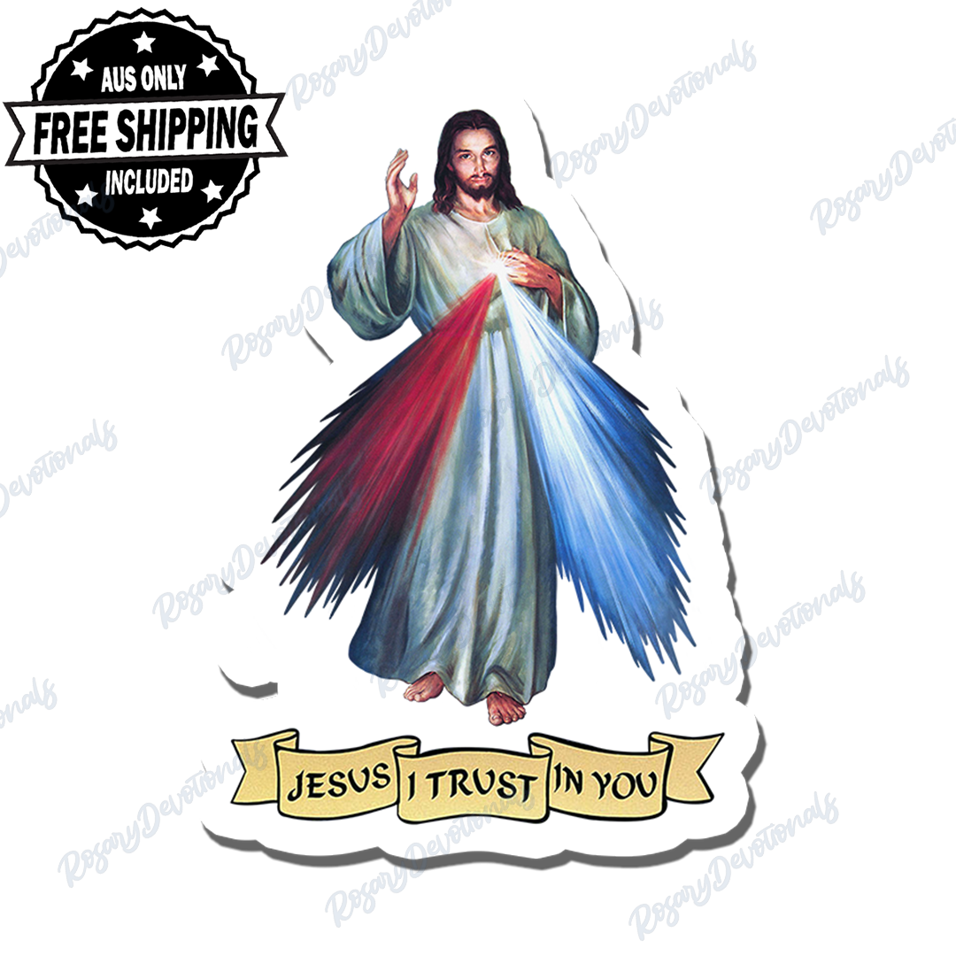Jesus I Trust in You Vinyl Sticker