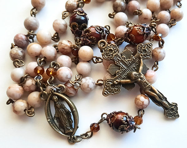Jasper Gemstone Rosary - 6mm