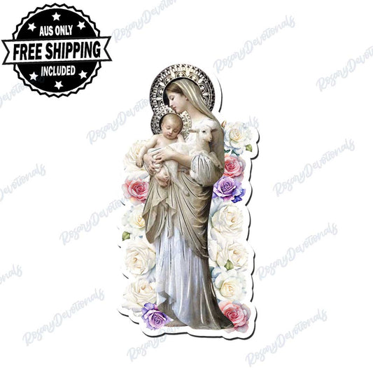 Mary & Baby Jesus Vinyl Sticker
