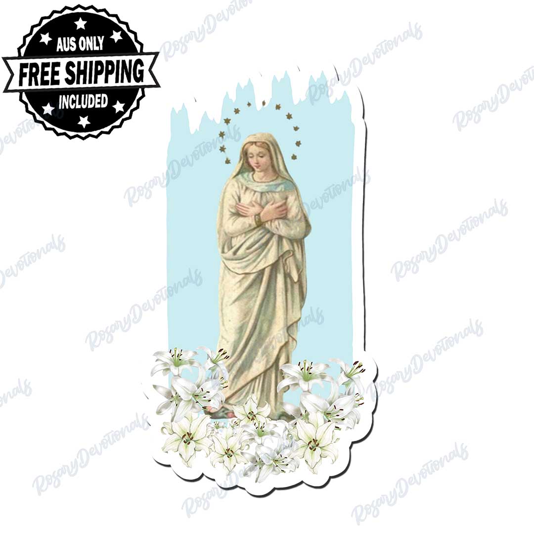 Blessed Mother Mary Vinyl Sticker