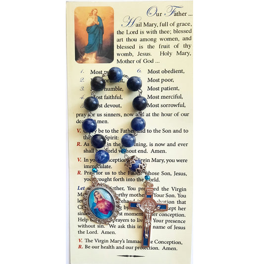 10 Virtues Of Our Lady Gemstone Chaplet
