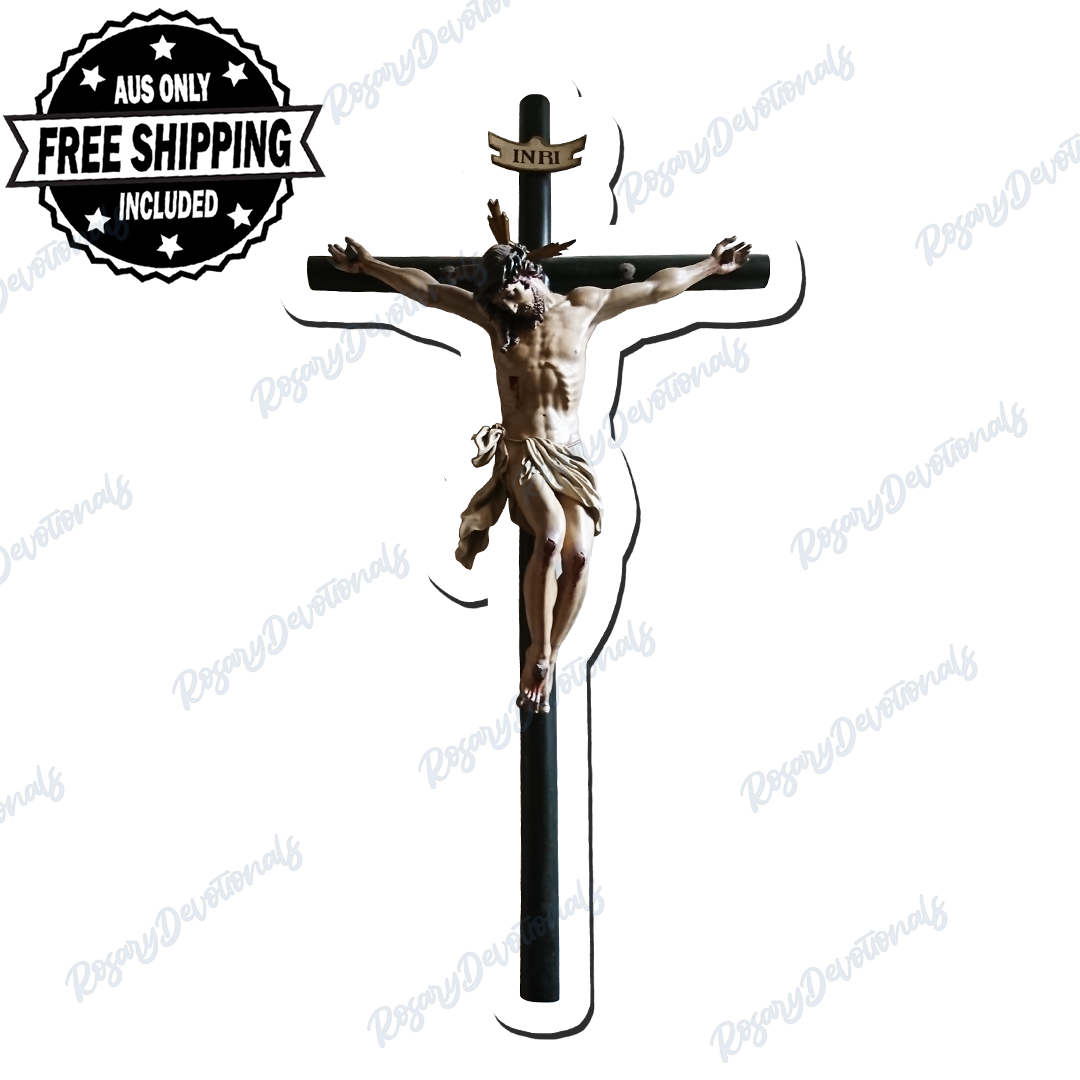 Jesus on the Cross Vinyl Sticker