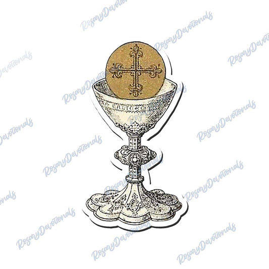Host & Chalice Vinyl Sticker