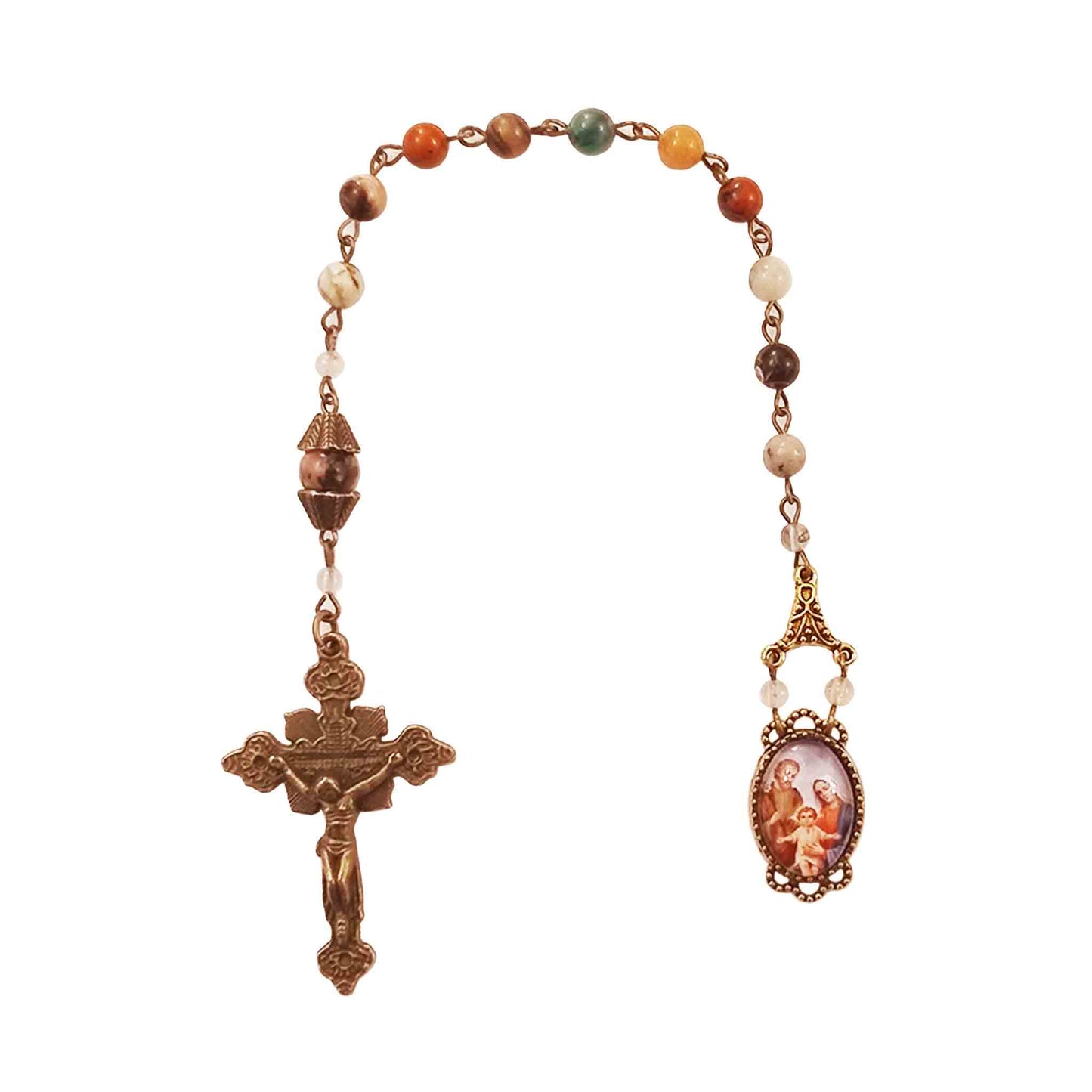 Holy Family One Decade Gemstone Rosary