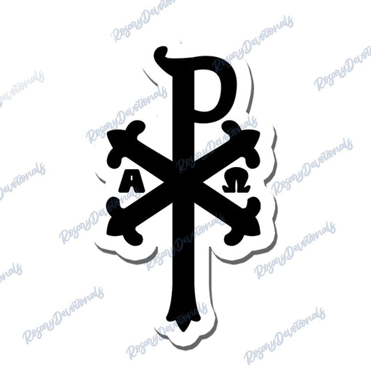 Chi Rho XP Vinyl Sticker