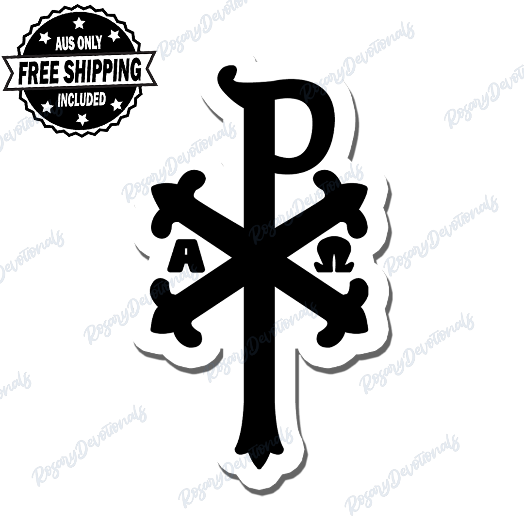 Chi Rho XP Vinyl Sticker