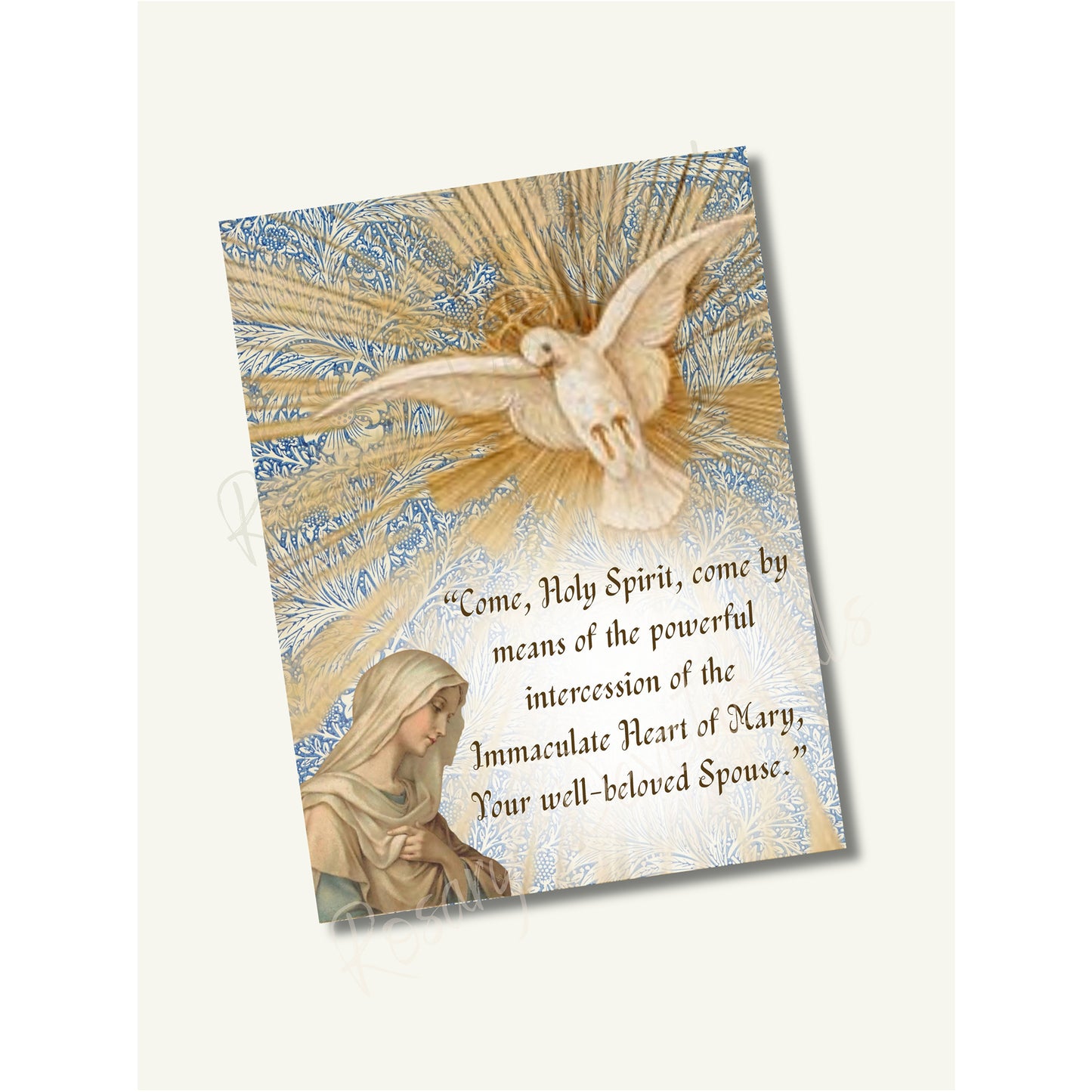 Come Holy Spirit Prayer Card