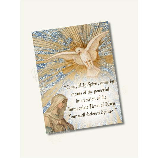 Come Holy Spirit Prayer Card