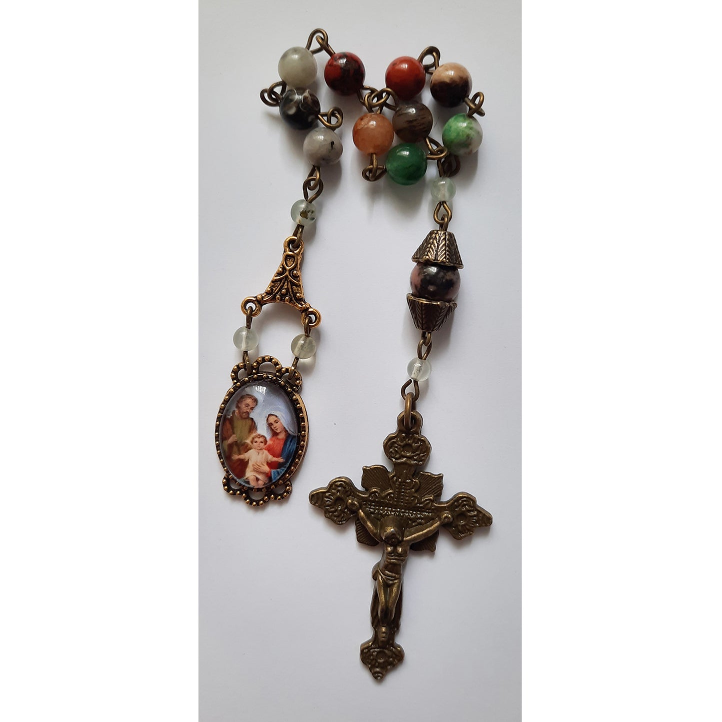 Holy Family One Decade Gemstone Rosary