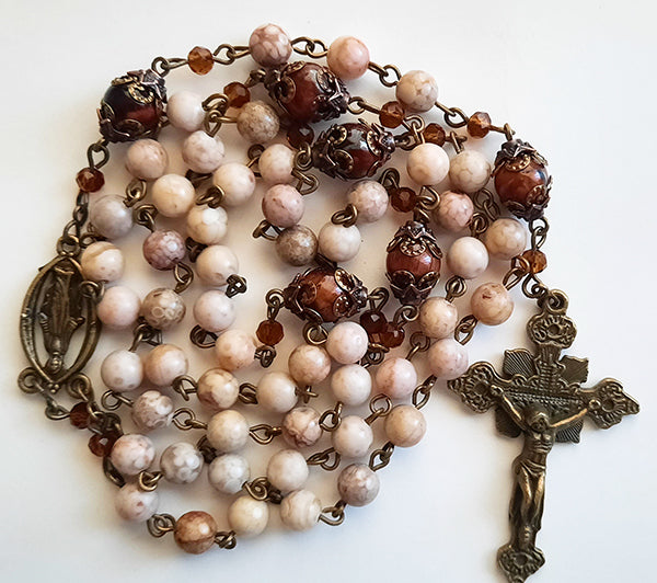 Jasper Gemstone Rosary - 6mm