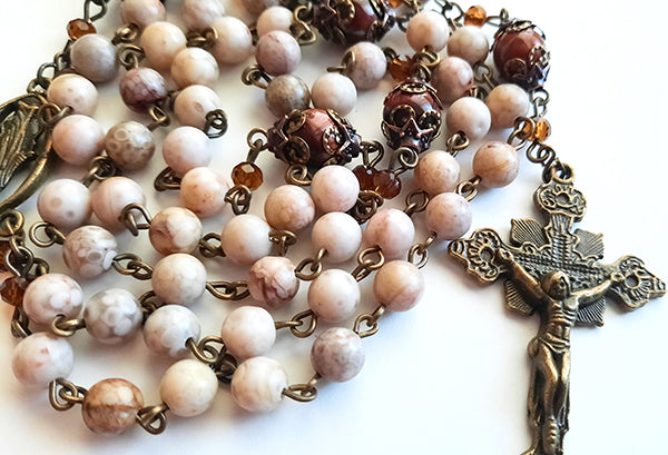 Jasper Gemstone Rosary - 6mm