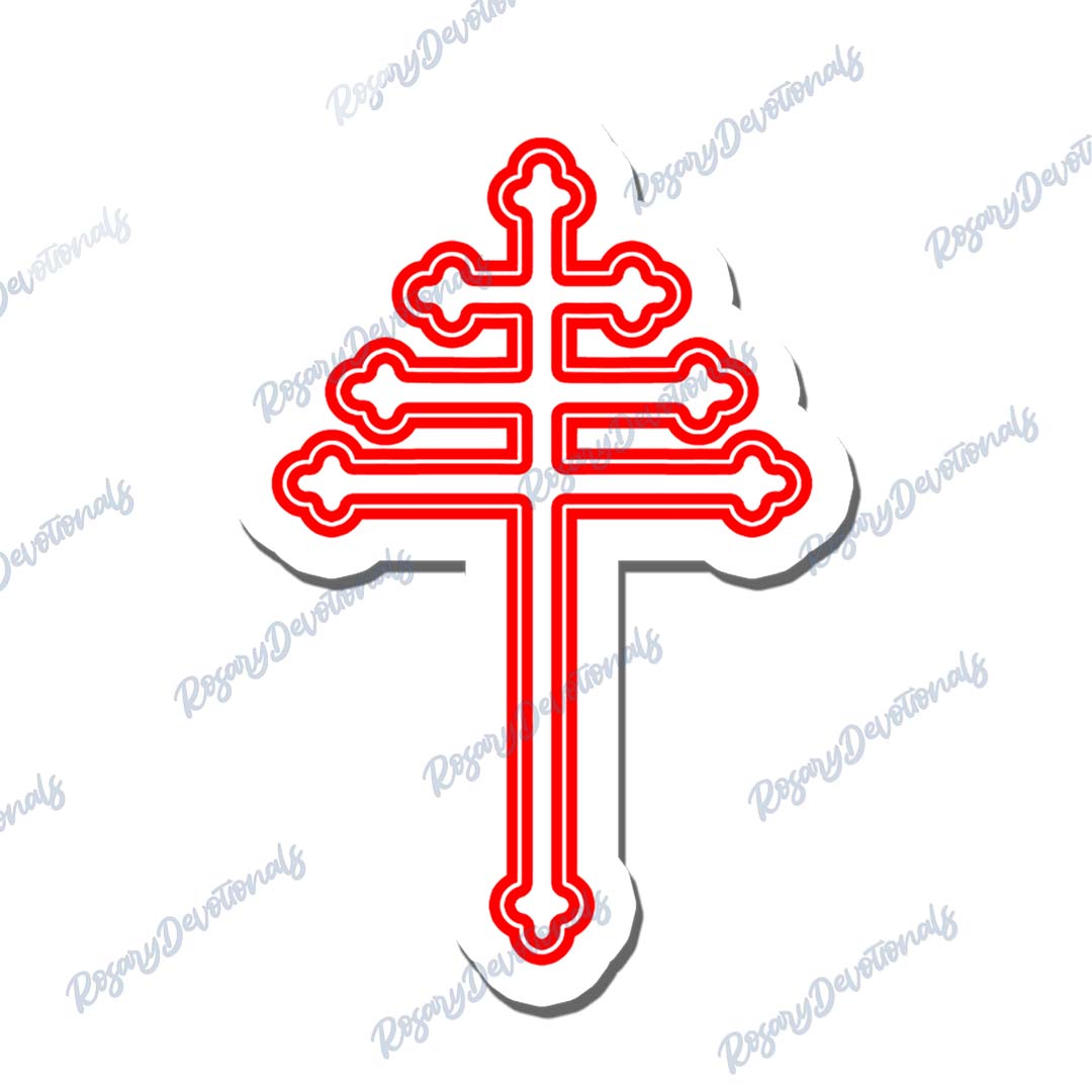 Maronite Cross Vinyl Sticker