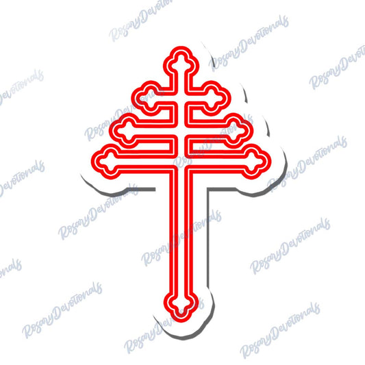 Maronite Cross Vinyl Sticker
