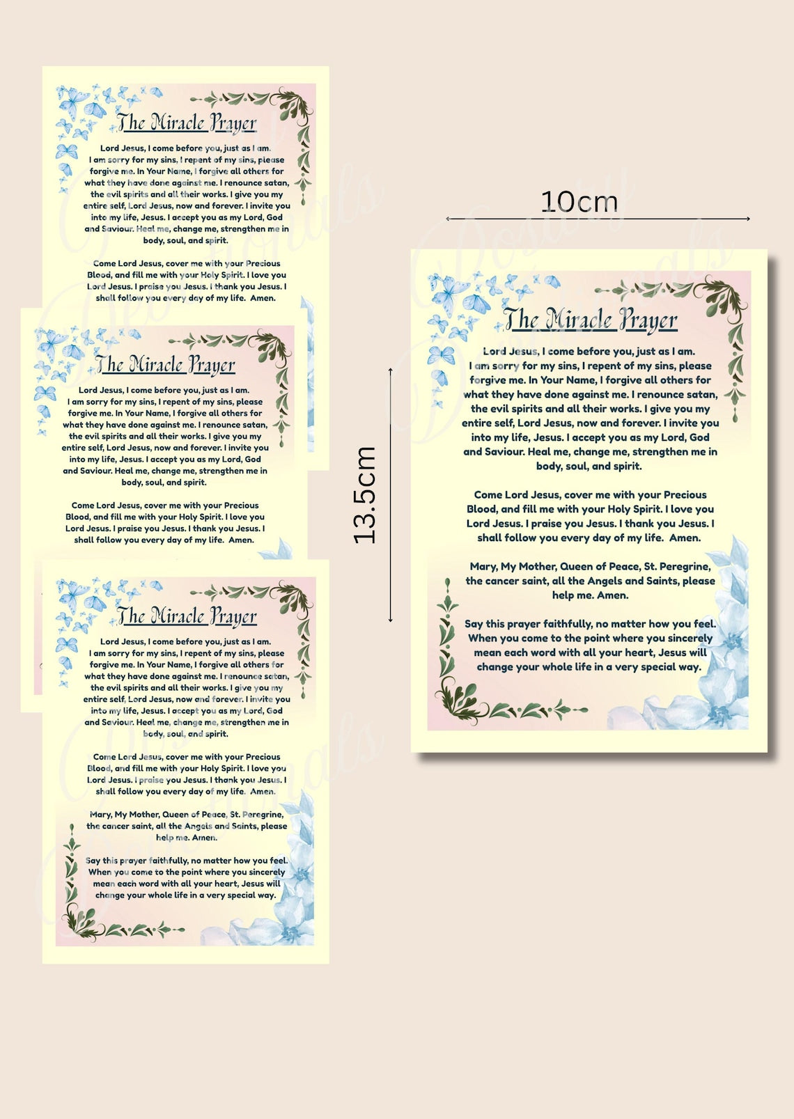The Miracle Prayer Card