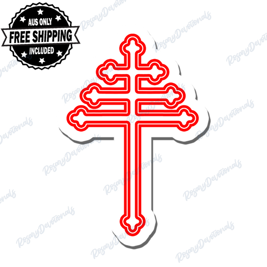 Maronite Cross Vinyl Sticker