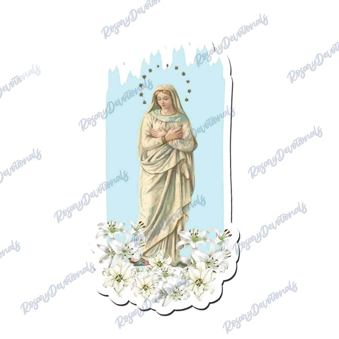 Blessed Mother Mary Vinyl Sticker