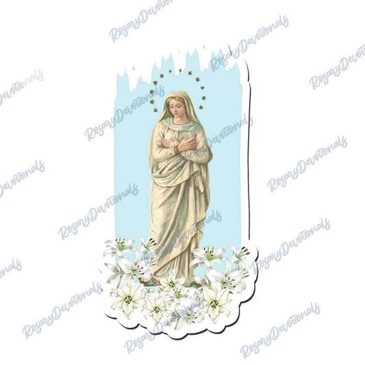 Blessed Mother Mary Vinyl Sticker