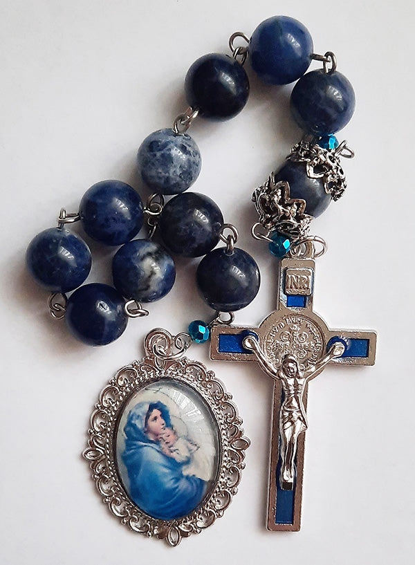 10 Virtues Of Our Lady Gemstone Chaplet - Jesus and Mary