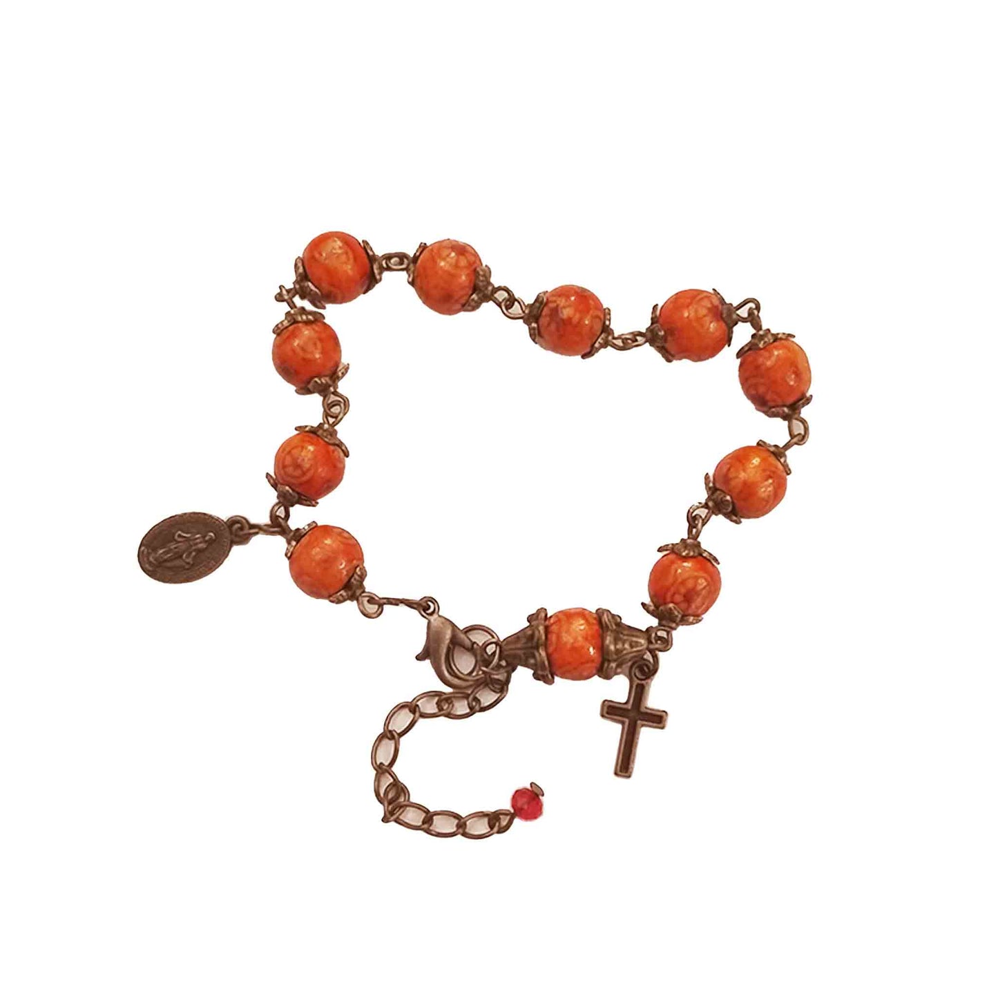 Gemstone One Decade Rosary Bracelet