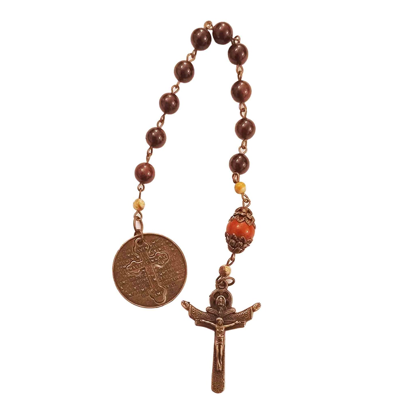 One Decade Garnet Gemstone Rosary