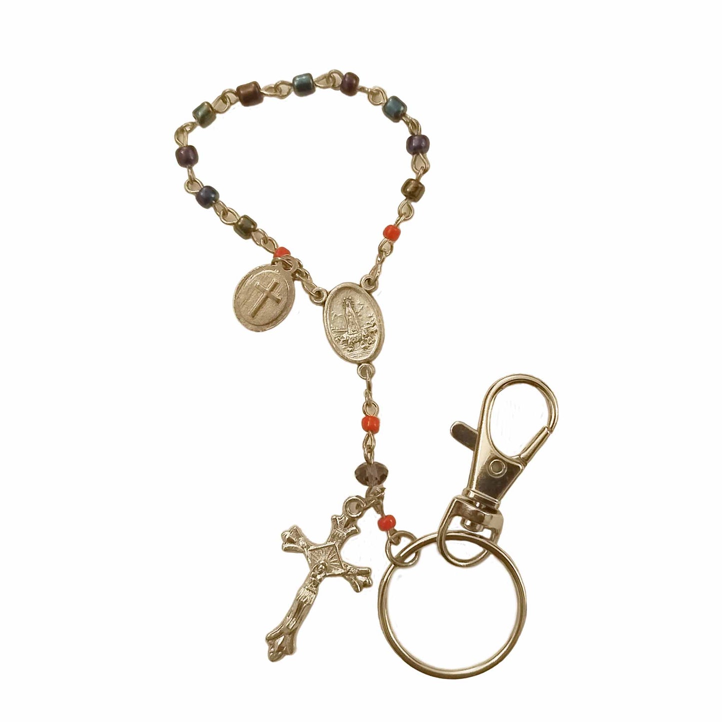 One Decade Rosary Keychain