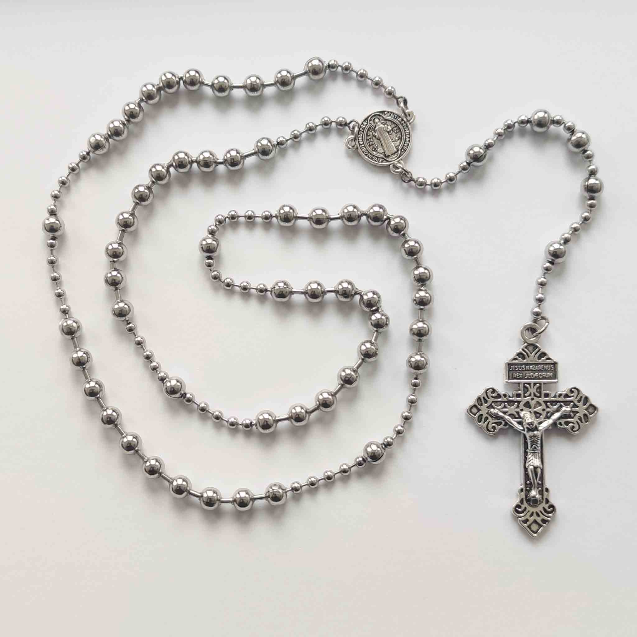 Stainless steel deals rosary