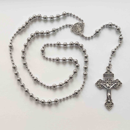 WW1 Metal Stainless Steel Combat Battle Rosary