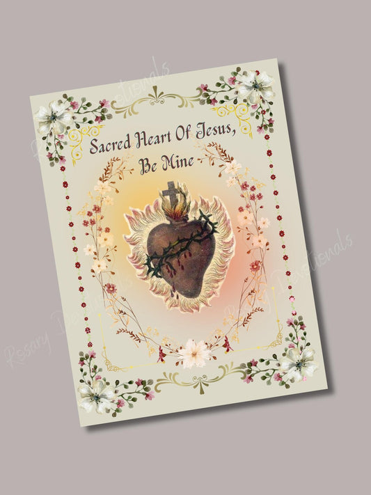 Sacred Heart Of Jesus Holy Card