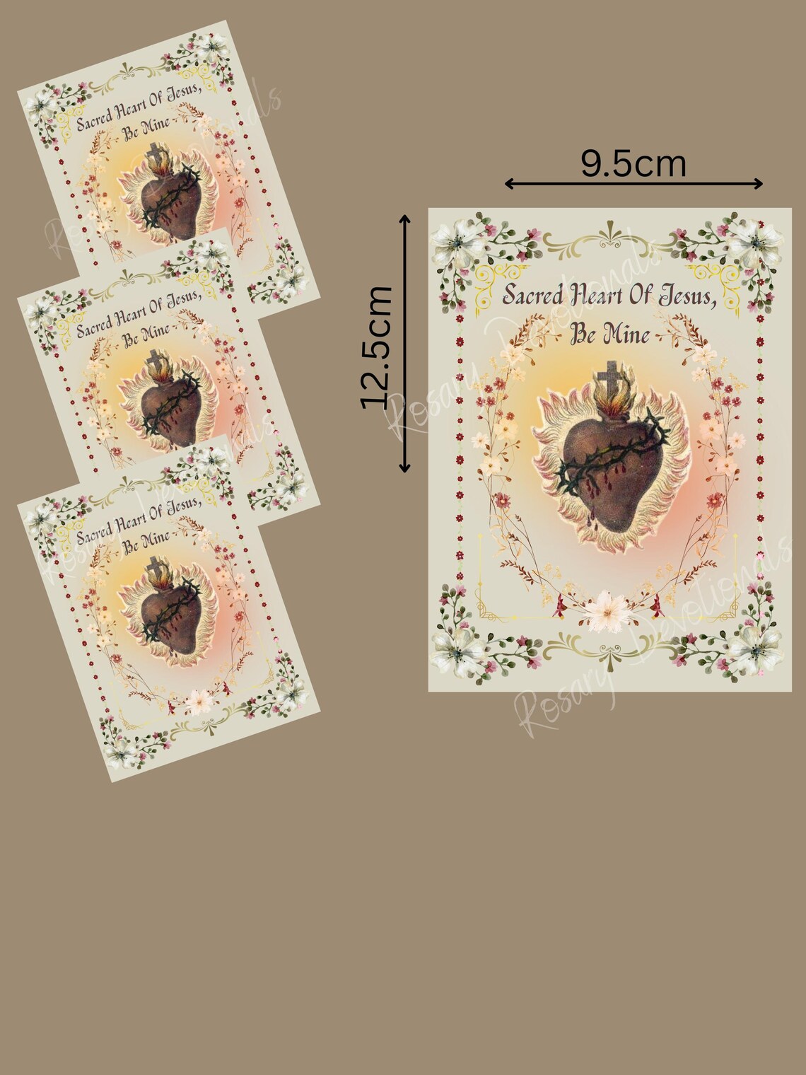 Sacred Heart Of Jesus Holy Card