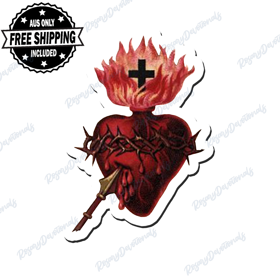 Sacred Heart Vinyl Sticker