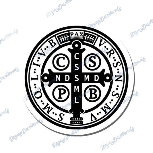 Saint Benedict Medal Vinyl Sticker