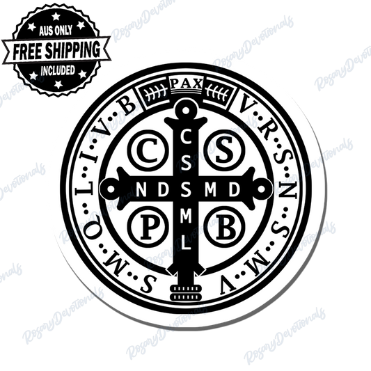 Saint Benedict Medal Vinyl Sticker