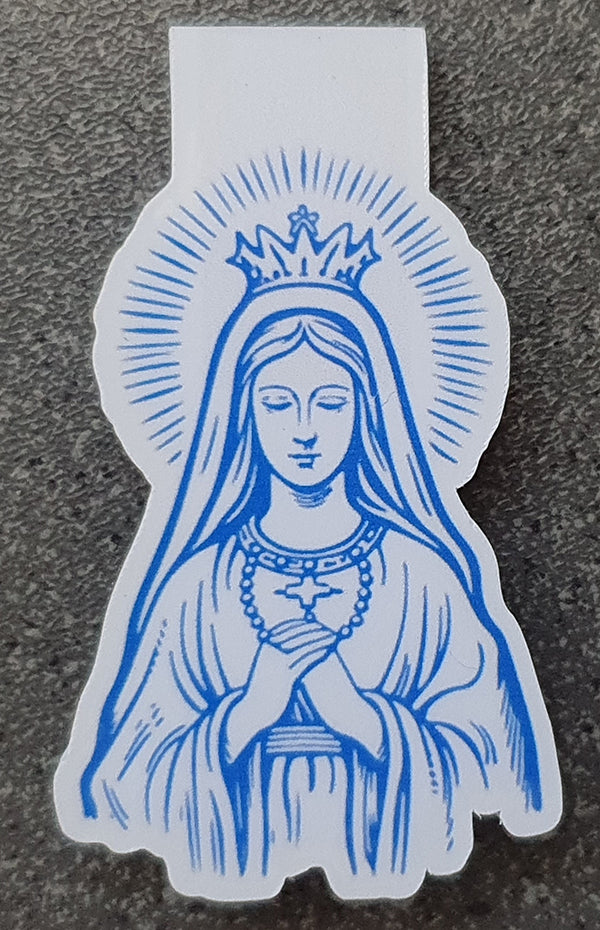 Mary In Blue Magnetic Bookmark