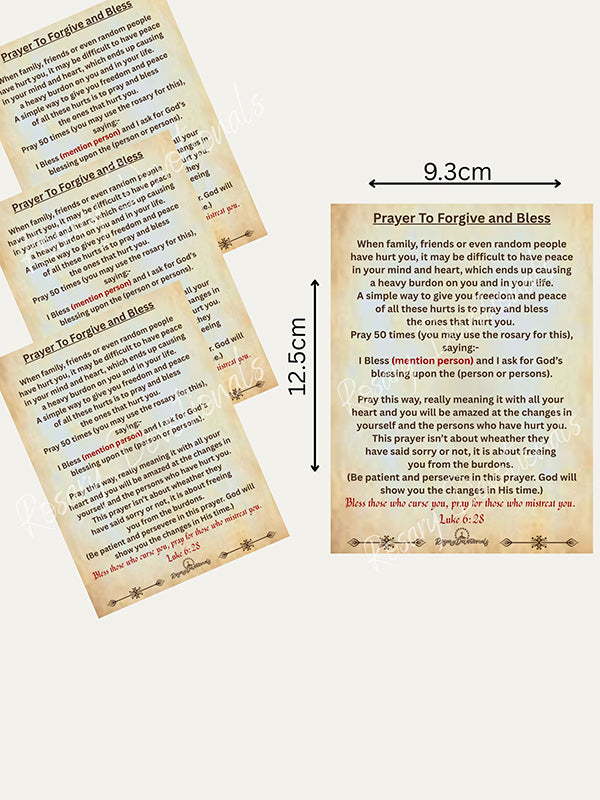Forgive and Bless Prayer Card