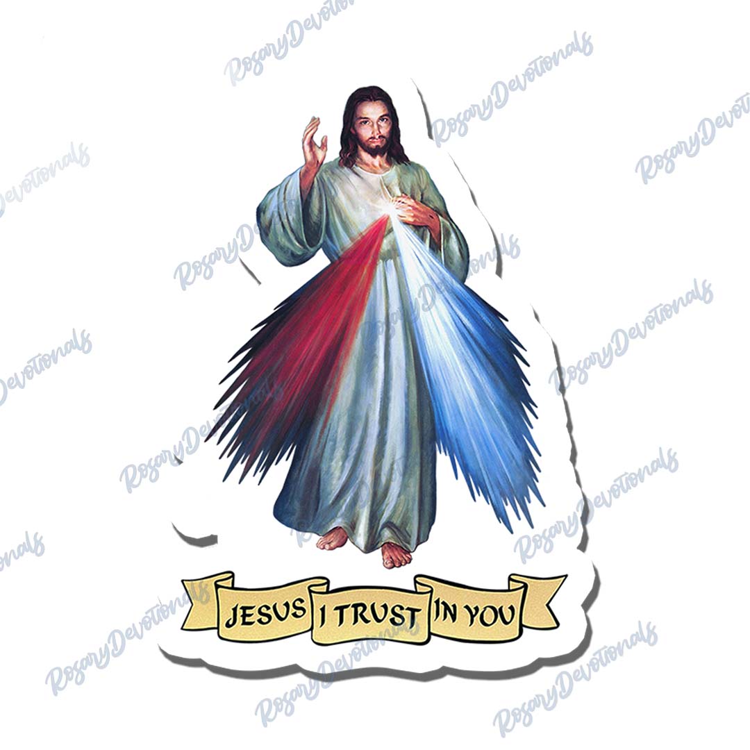 Jesus I Trust in You Vinyl Sticker