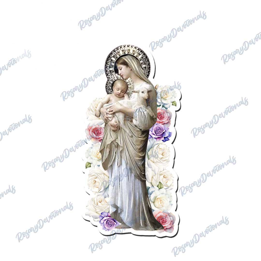 Mary & Baby Jesus Vinyl Sticker