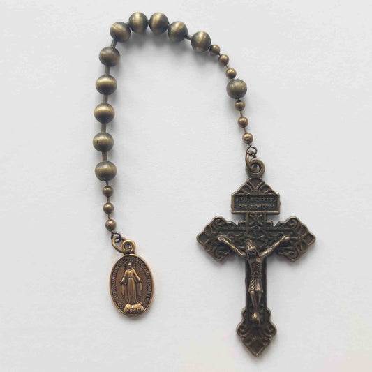 WW1 Metal Bronze One Decade Combat Battle Rosary