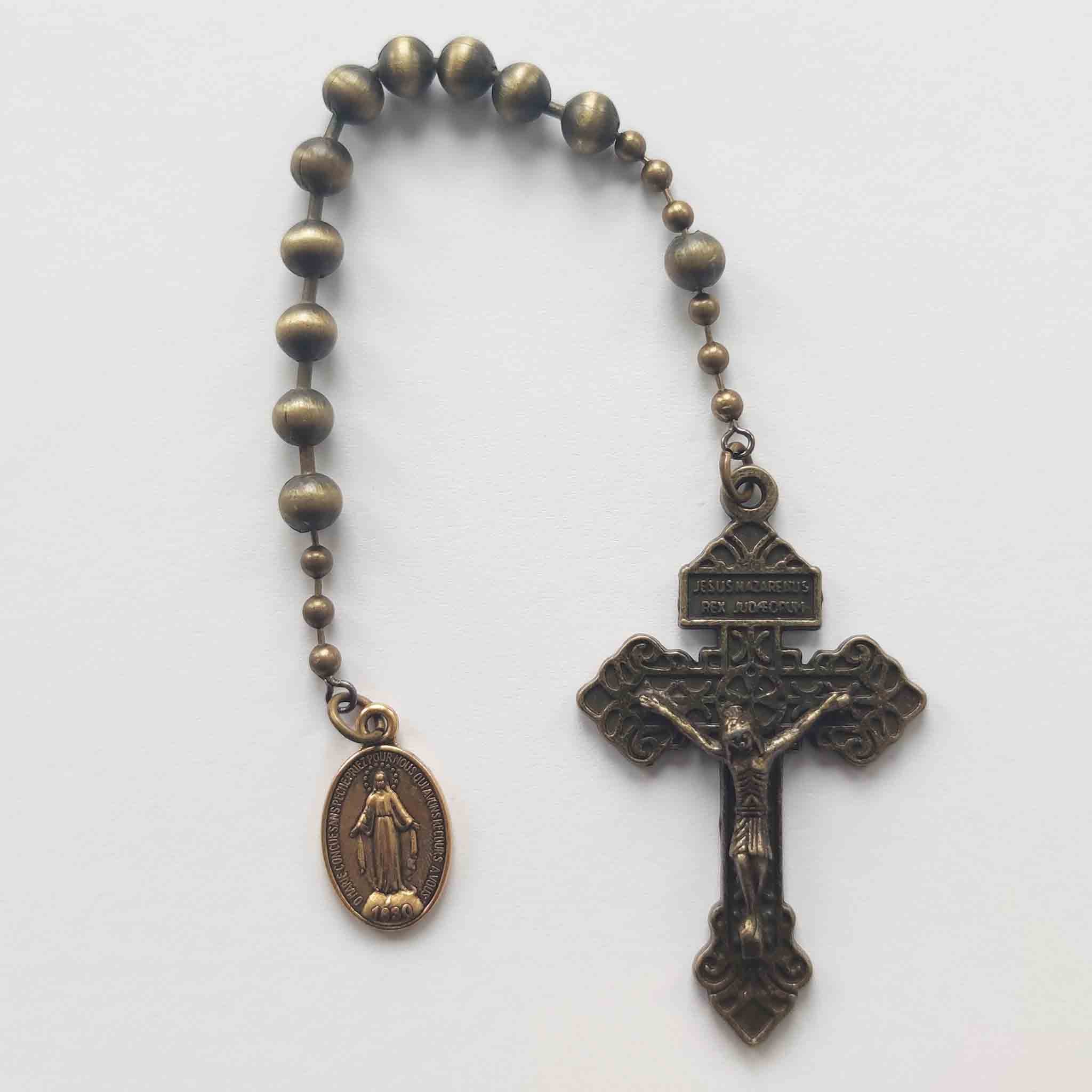 WW1 Metal Bronze One Decade Rosary
