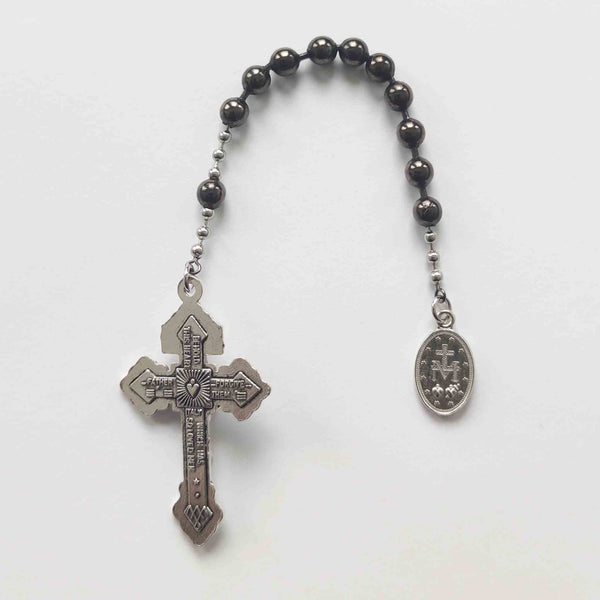 WW1 Metal Gunmetal/Stainless Steel One Decade Rosary