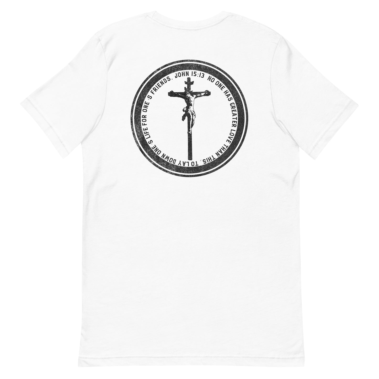 Christ is King & Crucifix John 15:13 Premium T-Shirt