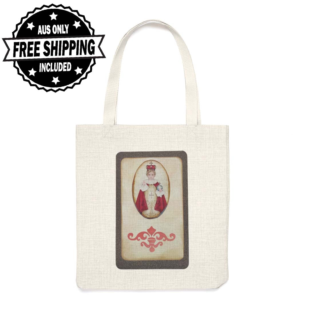 Jesus Infant of Prague Tote Bag