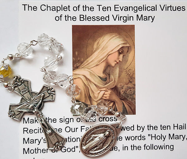 Chaplet of the Ten Evangelical Virtues of the Blessed Virgin Mary