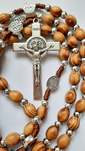 St Benedict Wooden Rosary