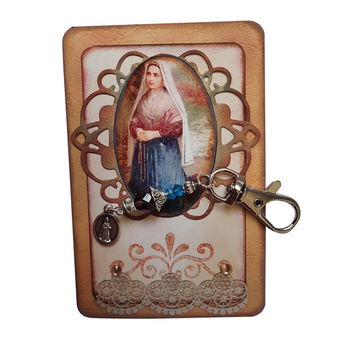 Saint Bernadette Fridge Magnet and Keyring